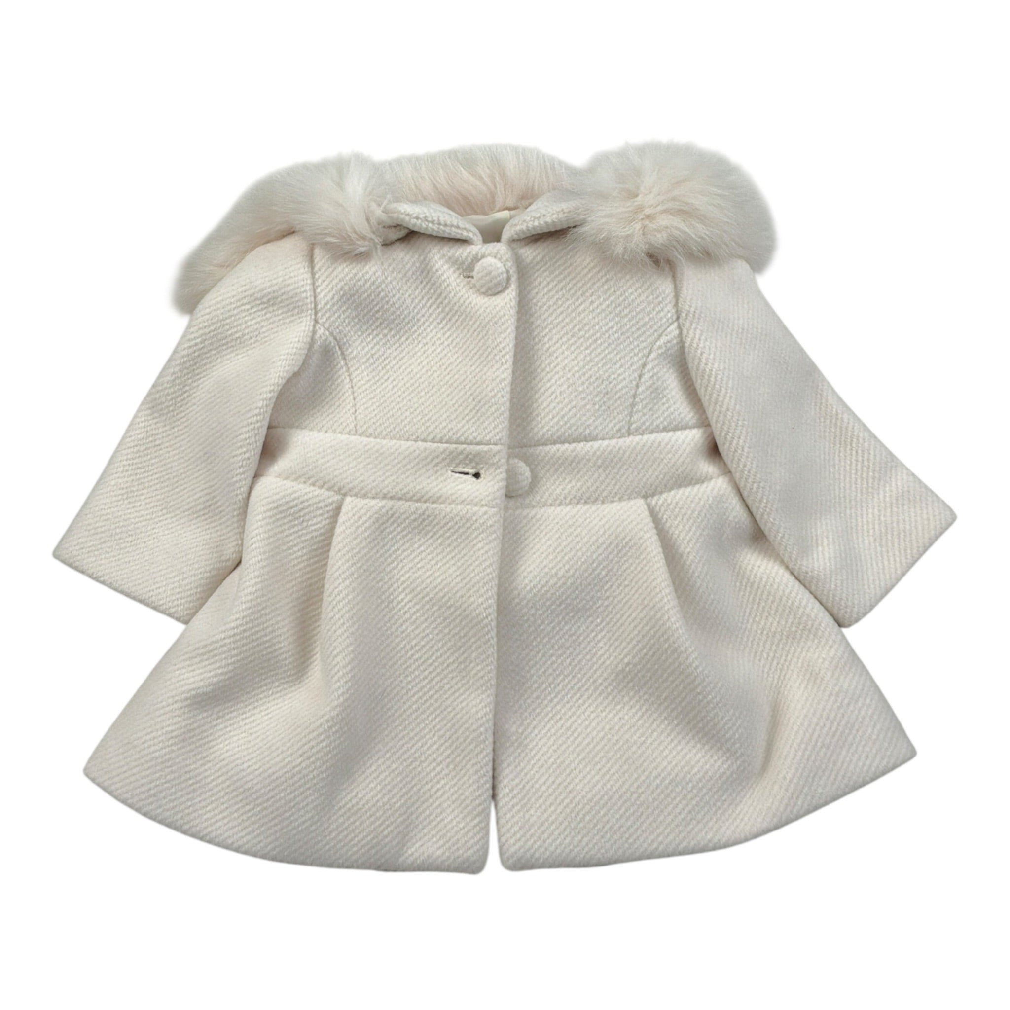 Barcellino Cappotto tinta unita con Cappuccio Panna per Neonata 126417XX PANNA BARCELLINO 