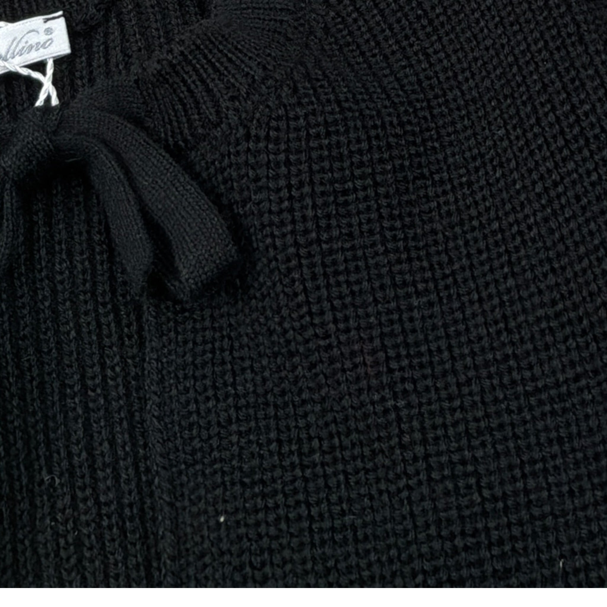 Barcellino Gilet In Filo tinta unita Nero per Bambina 126507 NERO BARCELLINO 