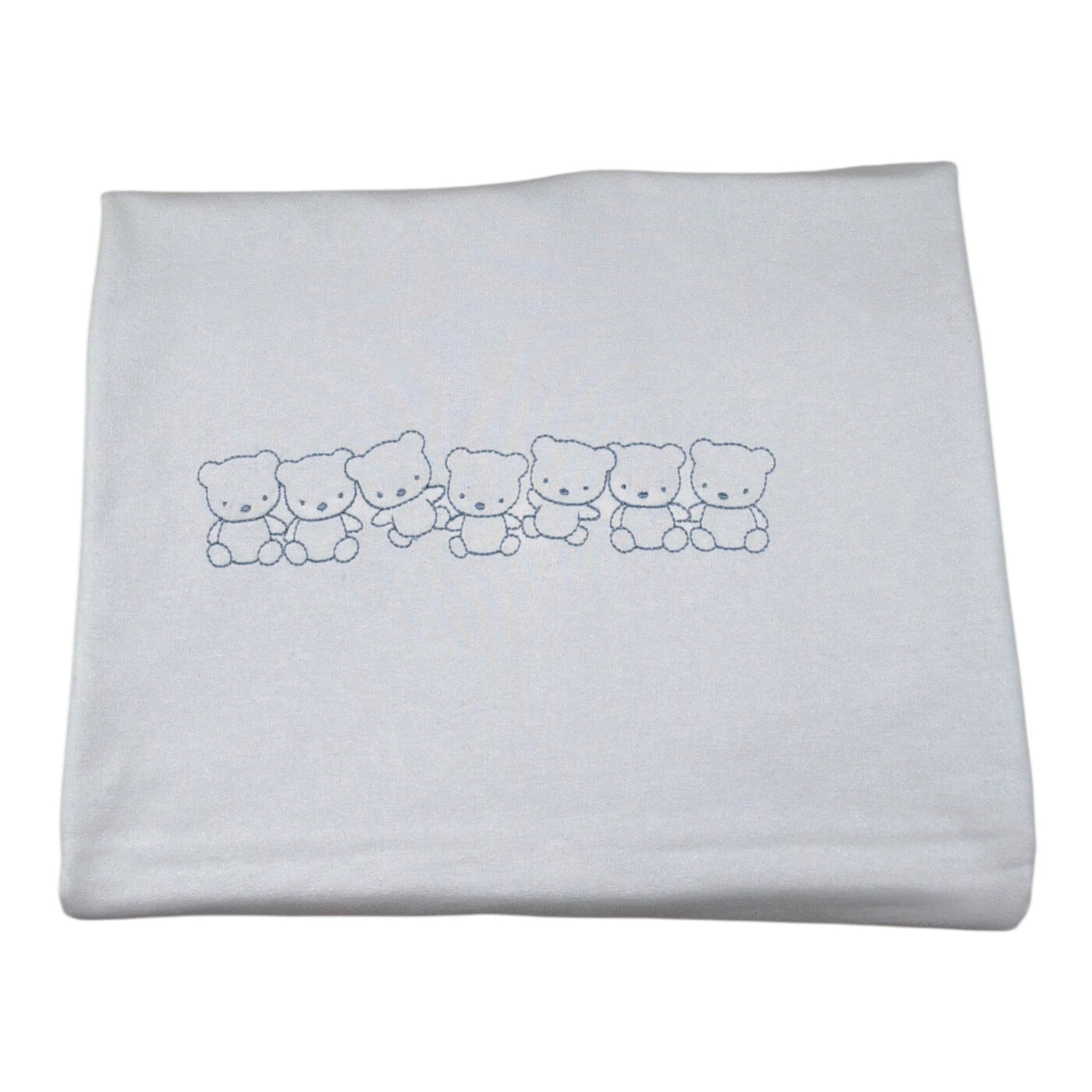 Barcellino Coperta tinta unita con Stampa Bianco per Neonato 26322 BIANCO BARCELLINO 