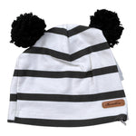 Barcellino Cappello Bicolore con Fantasia A Righe Bianco/Nero per Neonata 4436 BIANCO/NERO BARCELLINO 