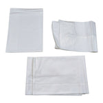 Barcellino Set Lenzuola 3Pz tinta unita con Stampa Bianco per Neonato 4687 BIANCO BARCELLINO 