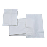 Barcellino Set Lenzuola 3Pz tinta unita con Stampa Bianco per Neonato 4774 BIANCO BARCELLINO 