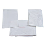 Barcellino Set Lenzuola 3Pz tinta unita con Stampa Bianco per Neonata 9392 BIANCO BARCELLINO 