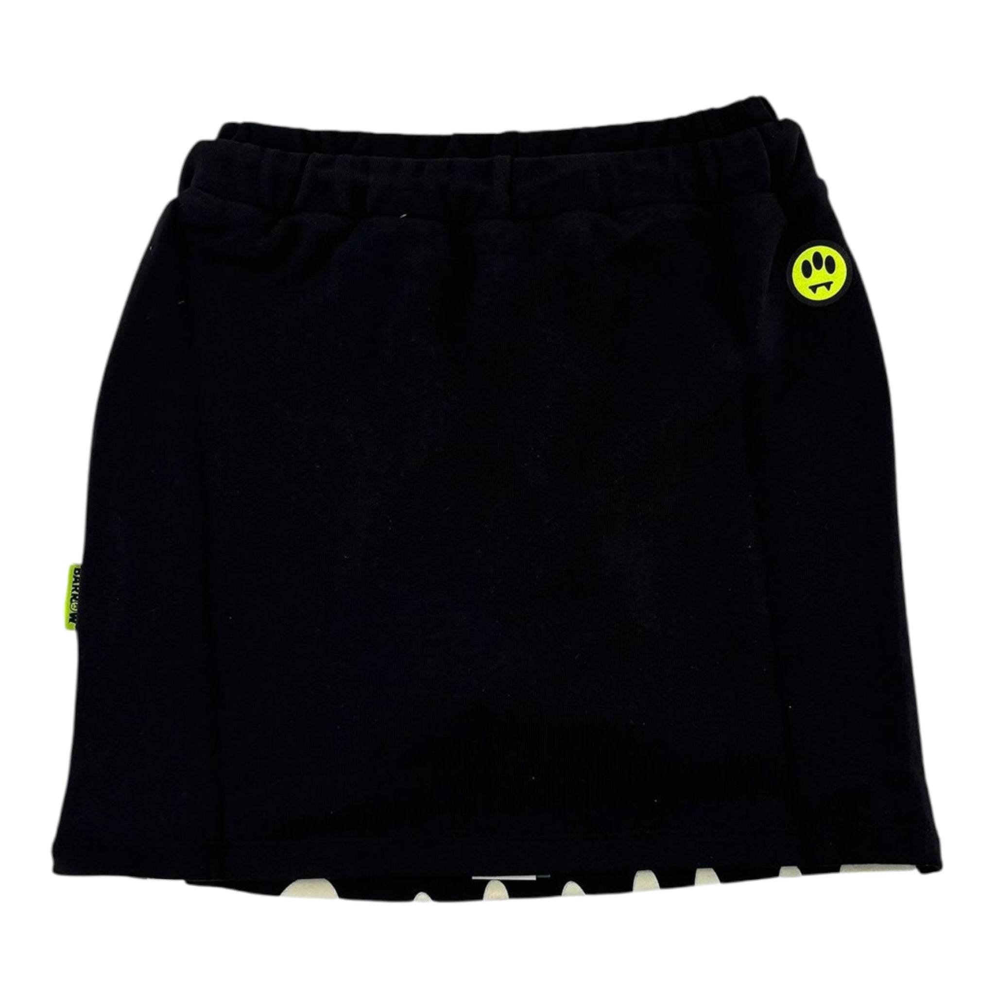 Barrow Kids Gonna tinta unita con Logo Nero per Bambina F5BKJGSK035 NERO BARROW KIDS 