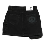 Barrow Kids Gonna In Denim tinta unita con Tasconi Nero per Bambina F5BKJGSK181 NERO BARROW KIDS 