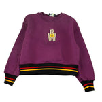 Barrow Kids Felpa tinta unita con Logo Viola per Bambina F5BKJGSW170 VIOLA BARROW KIDS 