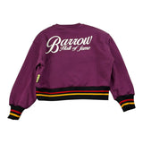 Barrow Kids Felpa tinta unita con Logo Viola per Bambina F5BKJGSW170 VIOLA BARROW KIDS 