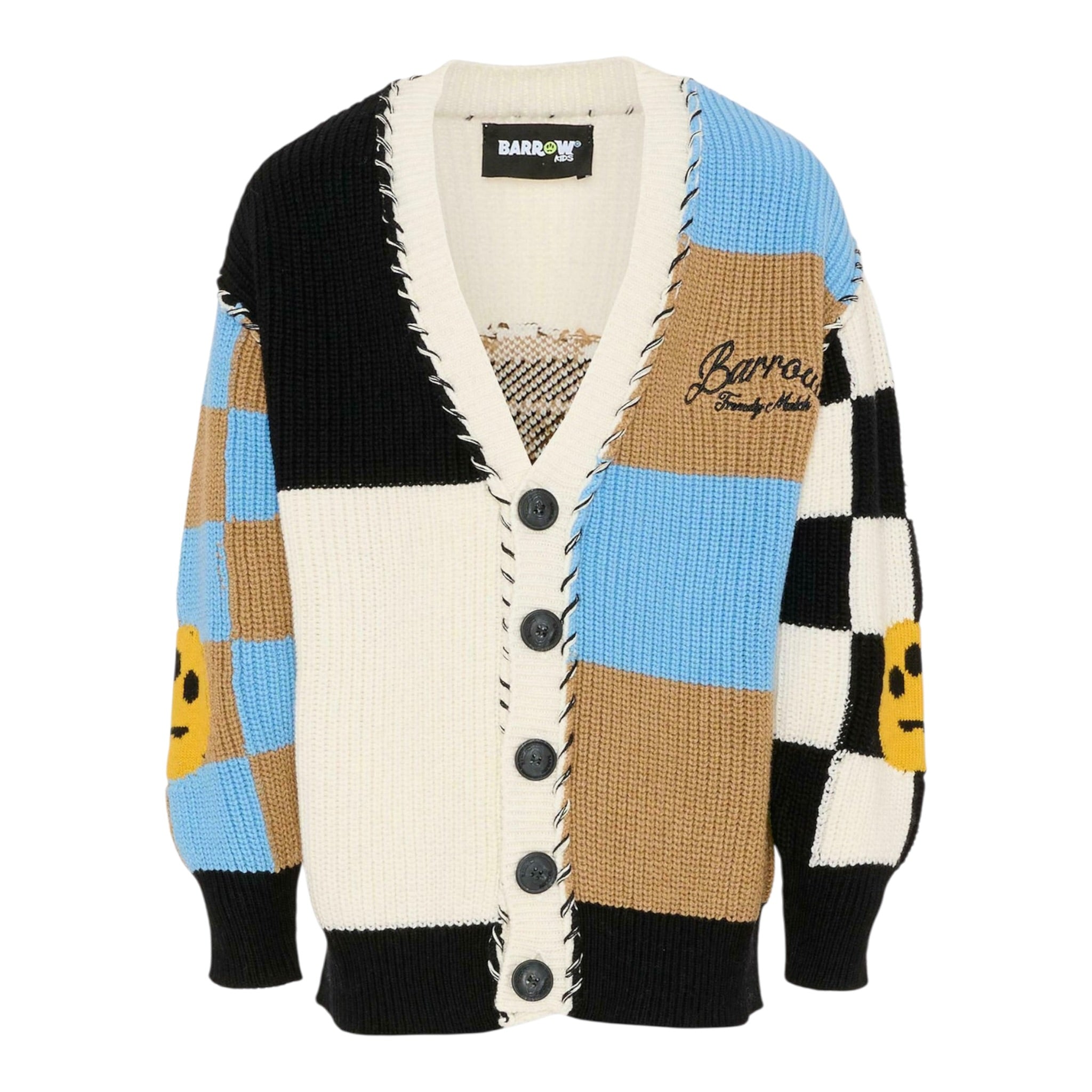 Barrow Kids Cardigan Multicolor con Ricami Multicolor per Bambino F5BKJUCA110 MULTICOLOR BARROW KIDS 