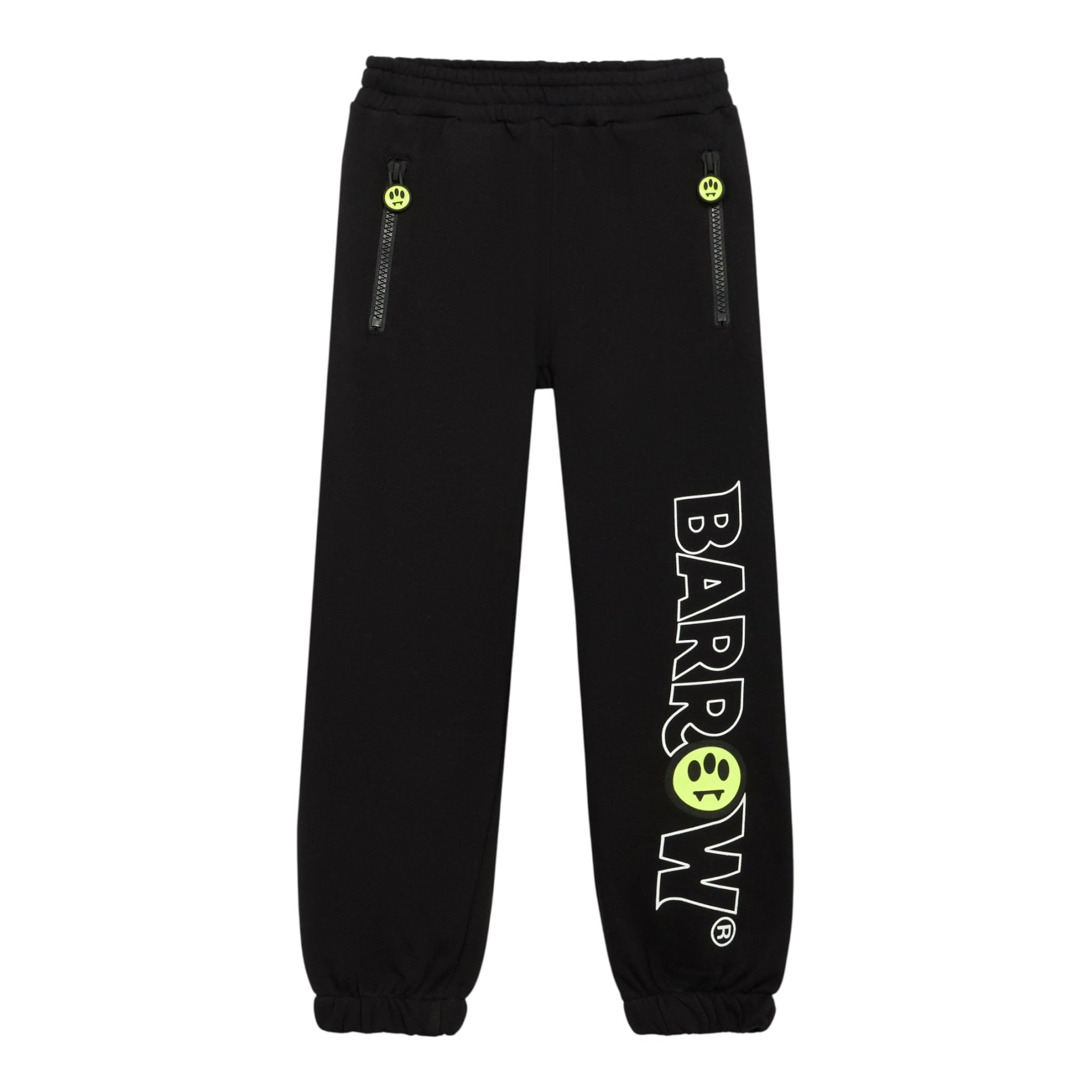 Barrow Kids Pantalone Modello Tuta tinta unita con Logo Nero per Bambino F5BKJUFP051X NERO BARROW KIDS 