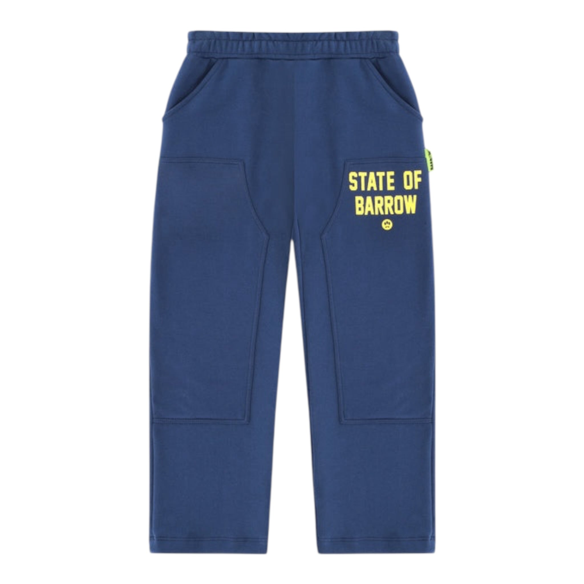 Barrow Kids Pantalone Modello Tuta tinta unita con Logo Blu per Bambino F5BKJUFP080 BLU BARROW KIDS 