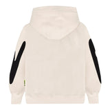 Barrow Kids Felpa Chiusa con Cappuccio tinta unita con Logo Beige per Bambino F5BKJUHS036 BEIGE BARROW KIDS 