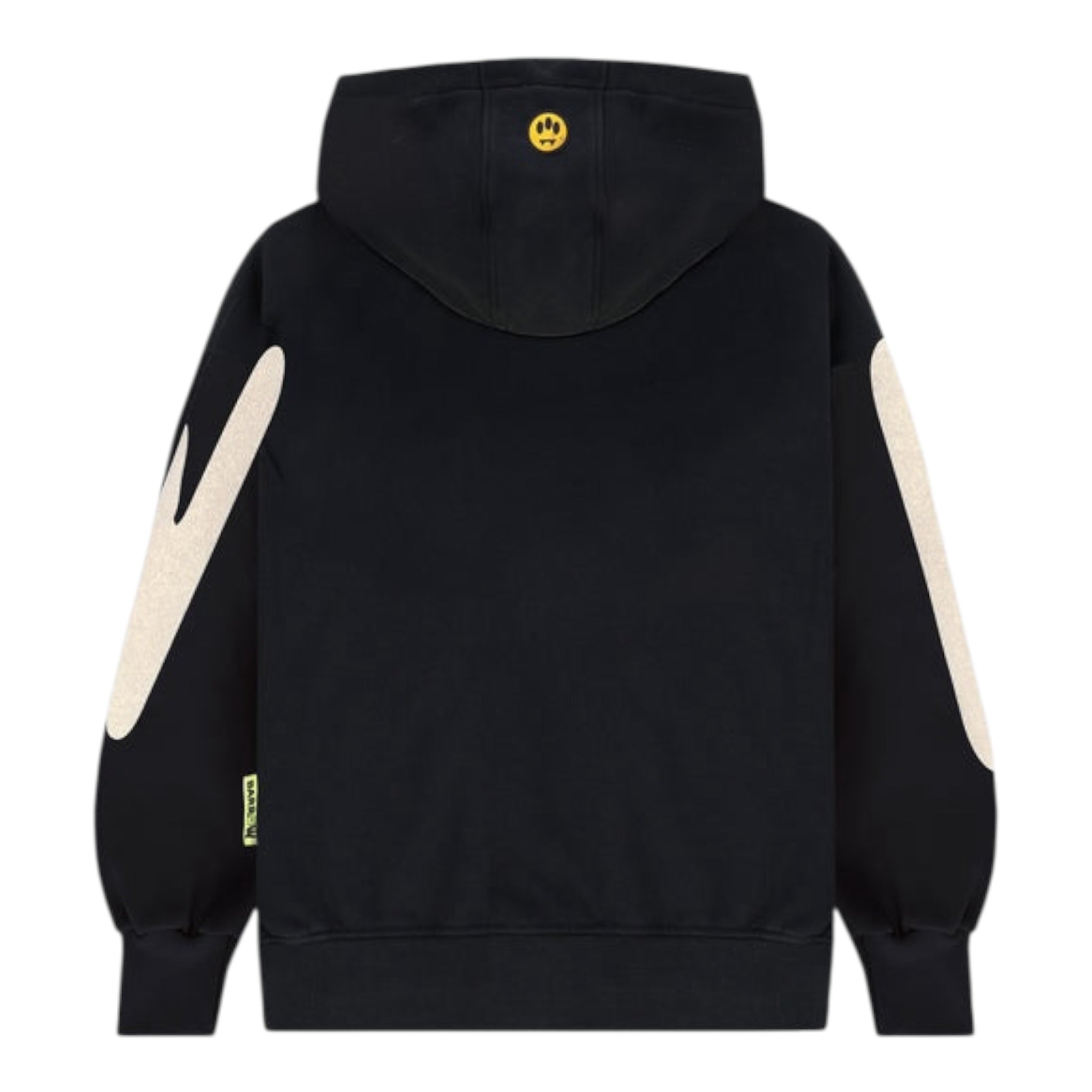 Barrow Kids Felpa Chiusa con Cappuccio tinta unita con Logo Nero per Bambino F5BKJUHS036 NERO BARROW KIDS 