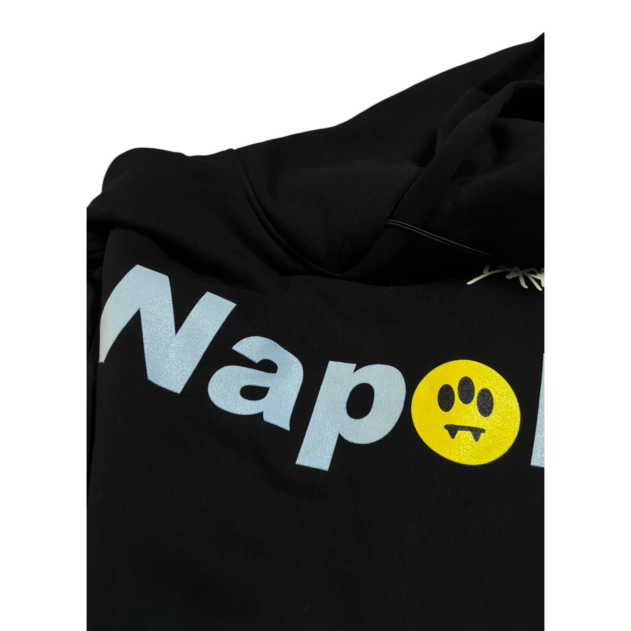 Barrow Kids Felpa Chiusa con Cappuccio tinta unita con Stampa Napoli Nero per Bambino F5BKJUHS095 NERO BARROW KIDS 
