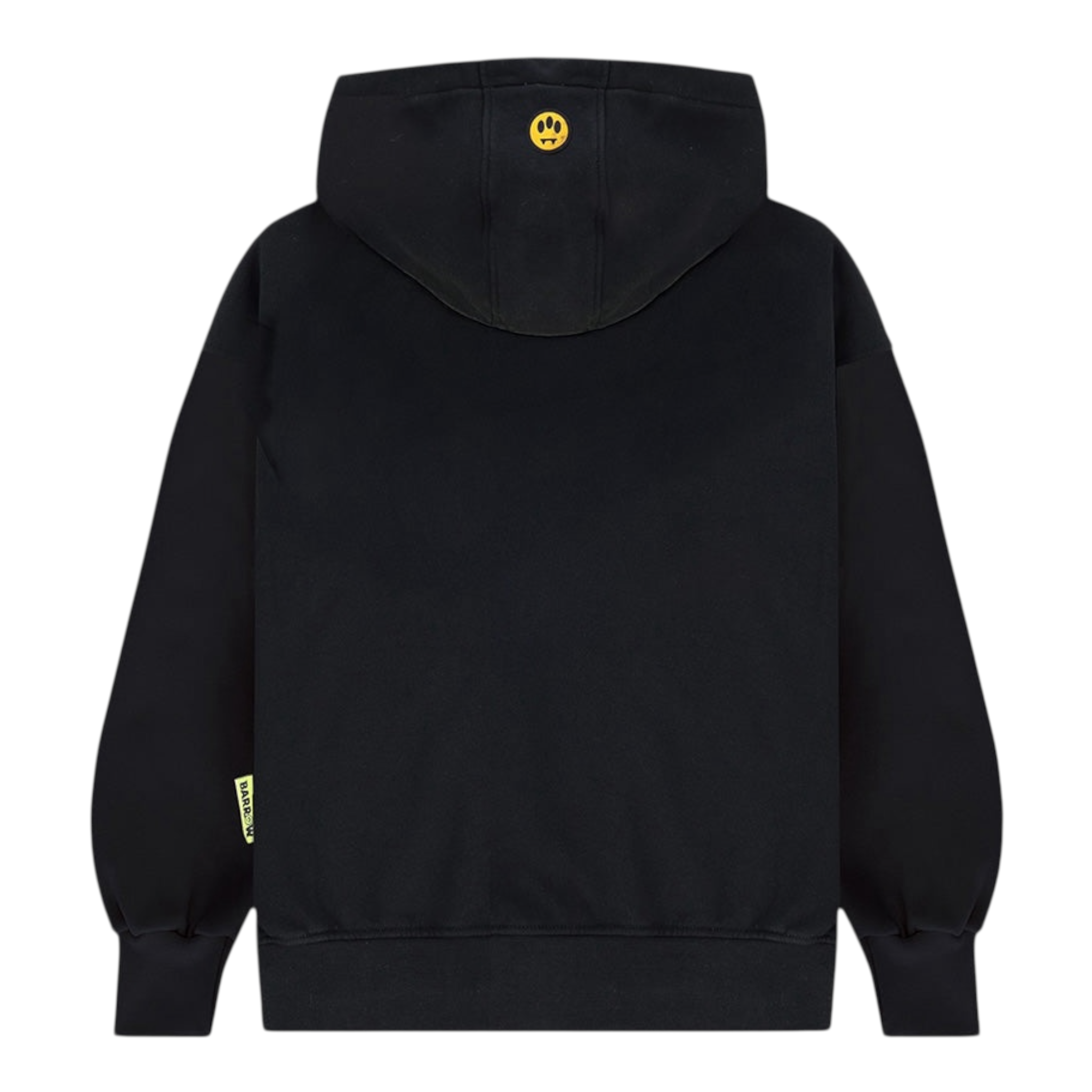 Barrow Kids Felpa Chiusa con Cappuccio tinta unita con Stampe Nero per Bambino F5BKJUHS231 NERO BARROW KIDS 