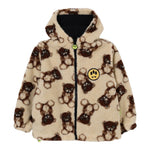 Barrow Kids Giubbino Pelliccia tinta unita con Orsi Crema per Bambino F5BKJUJK104 CREMA BARROW KIDS 