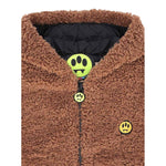 Barrow Kids Giubbino Modello Teddy con Zip E Cappuccio Marrone per Bambino F5BKJUJK129 MARRONE BARROW KIDS 