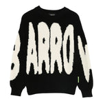 Barrow Kids Maglia tinta unita con Stampa Nero per Bambino F5BKJUJP125 NERO BARROW KIDS 