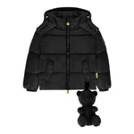 Barrow Kids Giubbino tinta unita con Zip E Cappuccio Nero per Bambina F5BKJUPF031X NERO BARROW KIDS 