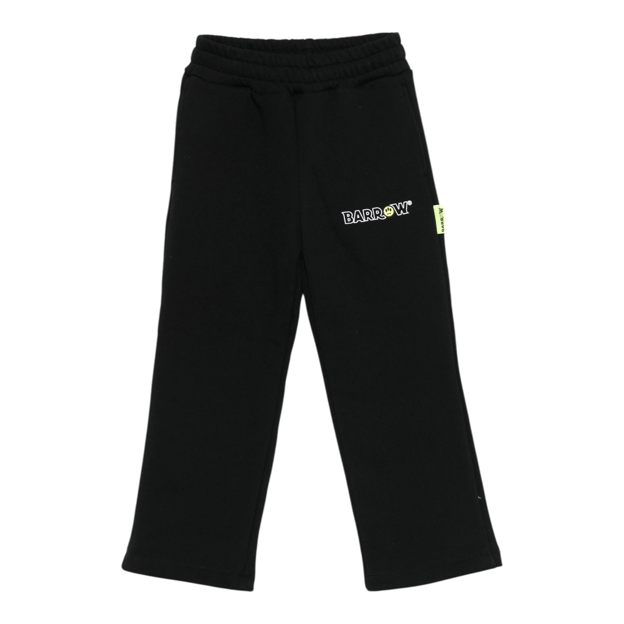 Barrow Kids Pantalone Tuta tinta unita con Logo Nero per Bambino F5BKJUPF058 NERO BARROW KIDS 