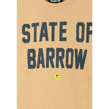 Barrow Kids Felpa Chiusa Girocollo tinta unita con Stampa Beige per Bambino F5BKJUSW076 BEIGE BARROW KIDS 