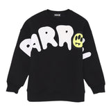 Barrow Kids Felpa Chiusa Girocollo tinta unita con Logo Nero per Bambino F5BKJUSW237 NERO BARROW KIDS 
