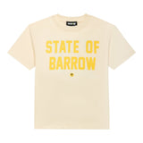 Barrow Kids T-Shirt Girocollo tinta unita con Stampa Panna per Bambino F5BKJUTH077 PANNA BARROW KIDS 