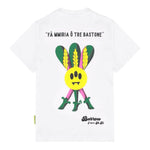 Barrow Kids T-Shirt Girocollo tinta unita con Stampe Bianco per Bambino F5BKJUTH160X BIANCO BARROW KIDS 