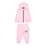 Barrow Kids Completo tinta unita 2Pz Felpa-Pantalone Rosa per Bambina F5BKUNSF218J ROSA BARROW KIDS 