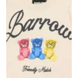 Barrow Kids Shirt tinta unita con Stampa Beige per Neonato F5BKUNTH217 BEIGE BARROW KIDS 