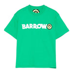 Barrow Kids T-Shirt Girocollo tinta unita con Logo Verde per Bambino S5BKJUTH082 VERDE BARROW KIDS 