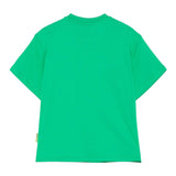 Barrow Kids T-Shirt Girocollo tinta unita con Logo Verde per Bambino S5BKJUTH082 VERDE BARROW KIDS 