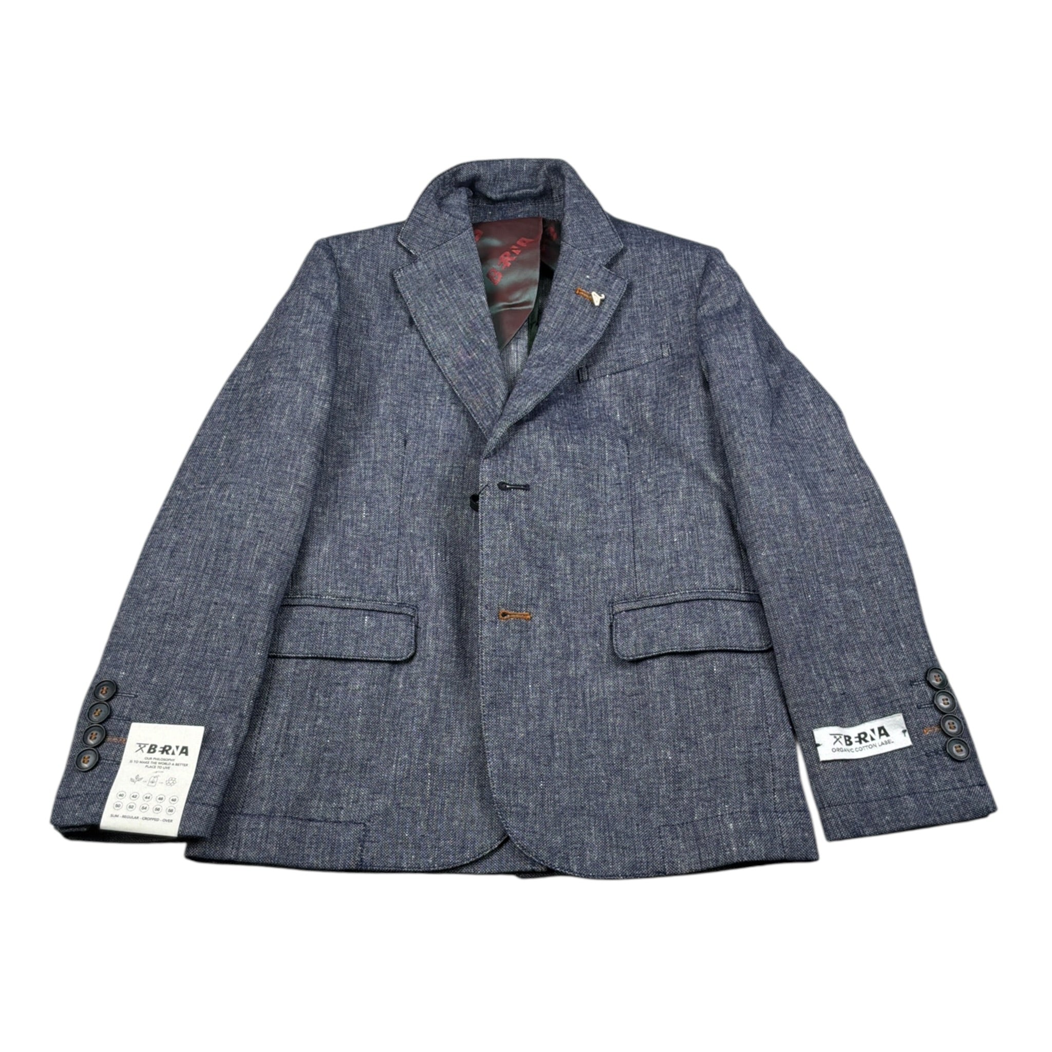 Berna Giacca tinta unita Blu per Bambino K23095 BLU BERNA 