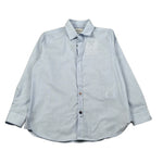 Berna Camicia tinta unita con Manica Lunga Azzurro per Bambino K23120 AZZURRO BERNA 