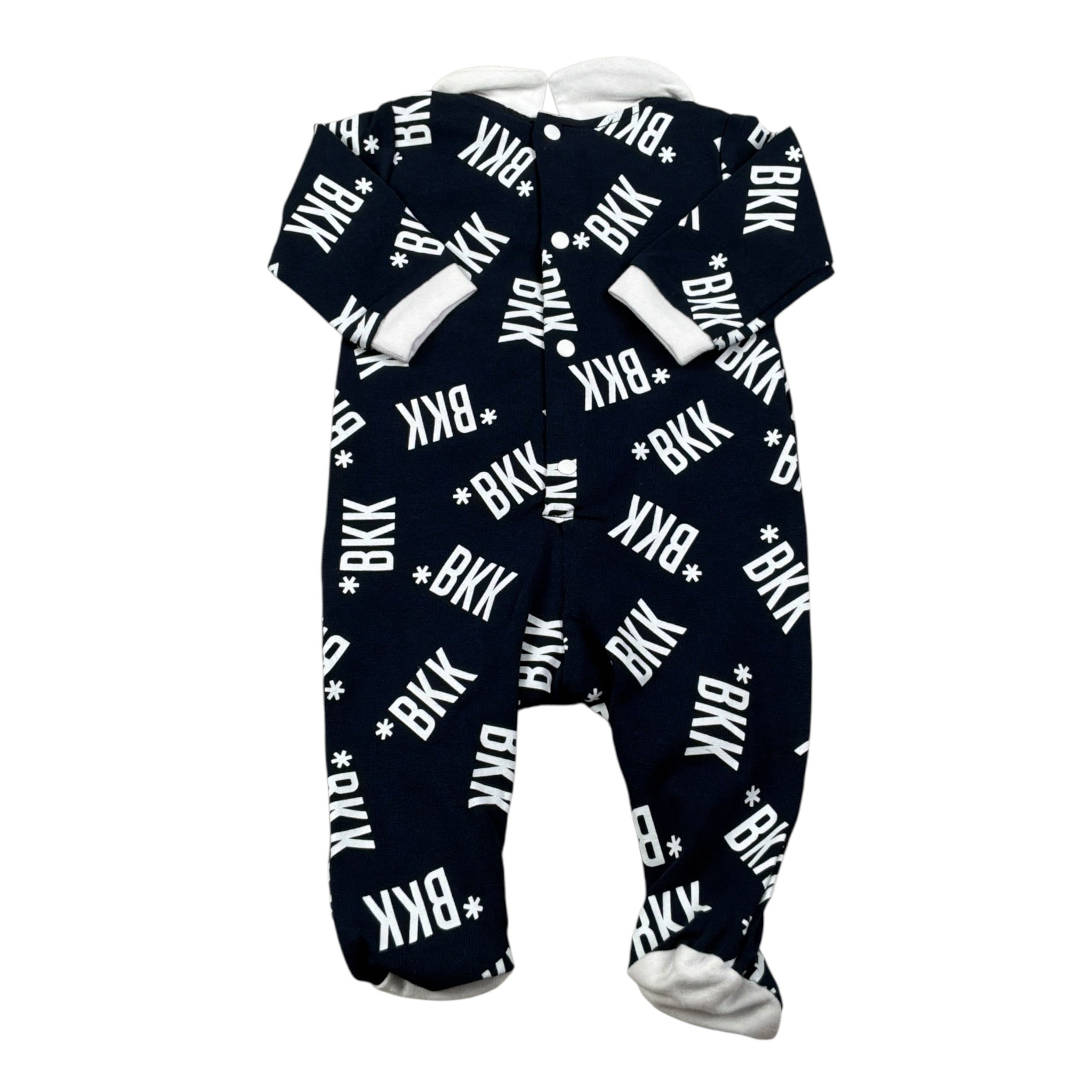 Bikkembergs Tutina tinta unita con Stampa Blu per Neonato BK0912 BLU BiKKEMBERGS 
