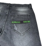 Bikkembergs Jeans tinta unita con Girovita Regolabile Nero per Bambino BK1170 NERO BiKKEMBERGS 
