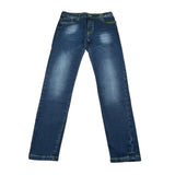 Bikkembergs Jeans tinta unita con Girovita Regolabile Blu per Bambino BK12311 BLU BiKKEMBERGS 