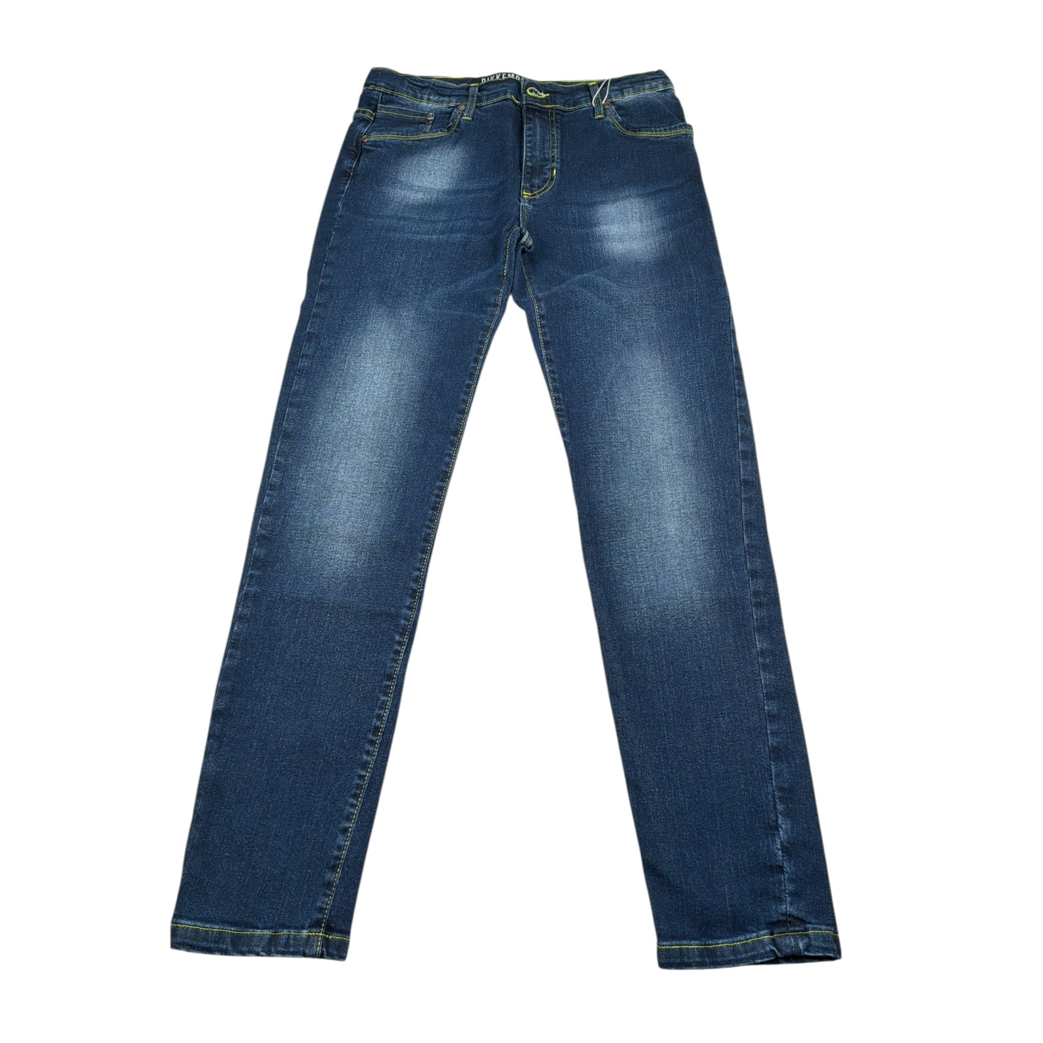 Bikkembergs Jeans tinta unita con Girovita Regolabile Blu per Bambino BK12311 BLU BiKKEMBERGS 