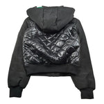 Bikkembergs Giubbino tinta unita con Zip E Cappuccio Nero per Bambino BK2605 NERO BiKKEMBERGS 