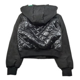 Bikkembergs Giubbino tinta unita con Zip E Cappuccio Nero per Bambino BK2605 NERO BiKKEMBERGS 