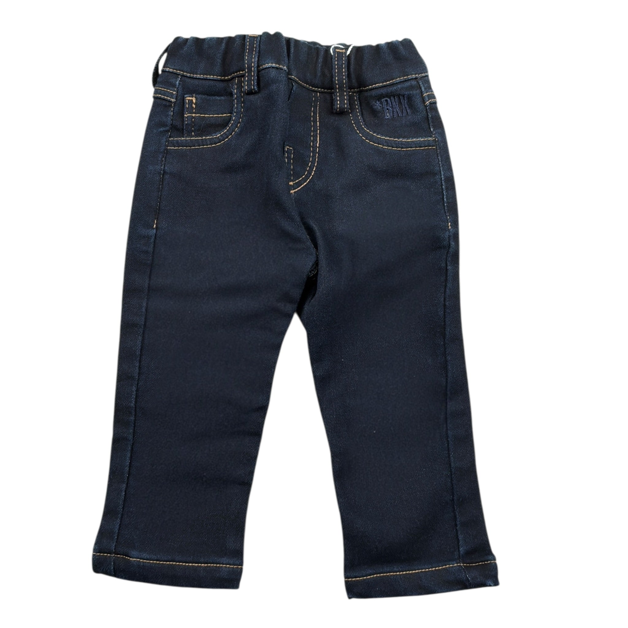Bikkembergs Jeans tinta unita con Elastico In Vita Blu per Neonato BK2937 BLU BiKKEMBERGS 