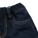 Bikkembergs Jeans tinta unita con Elastico In Vita Blu per Neonato BK2937 BLU BiKKEMBERGS 