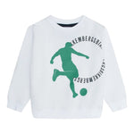 Bikkembergs Felpa Chiusa Girocollo tinta unita con Stampa Bianco per Bambino BK3026 BIANCO BiKKEMBERGS 