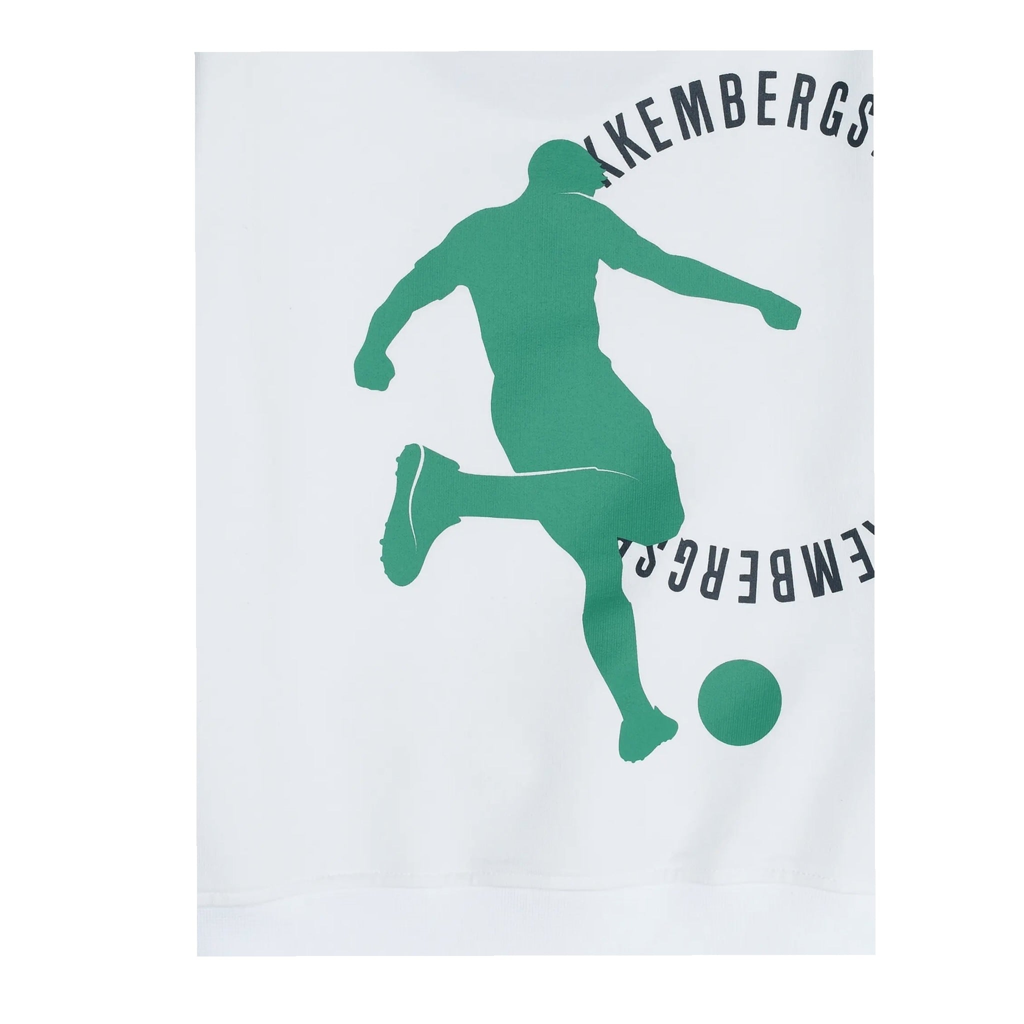 Bikkembergs Felpa Chiusa Girocollo tinta unita con Stampa Bianco per Bambino BK3026 BIANCO BiKKEMBERGS 