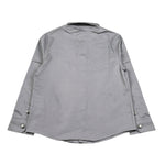 Bikkembergs Camicia Manica Lunga tinta unita Grigio per Bambino BK3514 GRIGIO BiKKEMBERGS 