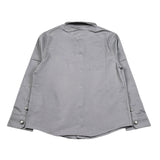 Bikkembergs Camicia Manica Lunga tinta unita Grigio per Bambino BK3514 GRIGIO BiKKEMBERGS 