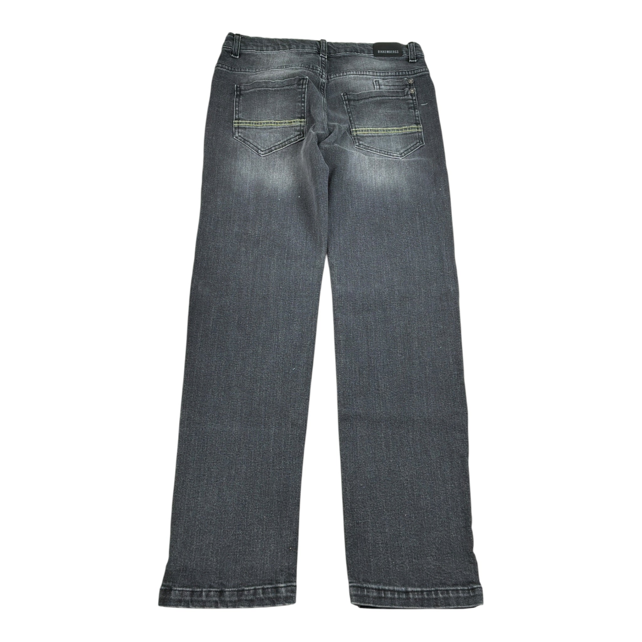 Bikkembergs Jeans tinta unita con Girovita Regolabile Nero per Bambino BK3523 NERO BiKKEMBERGS 
