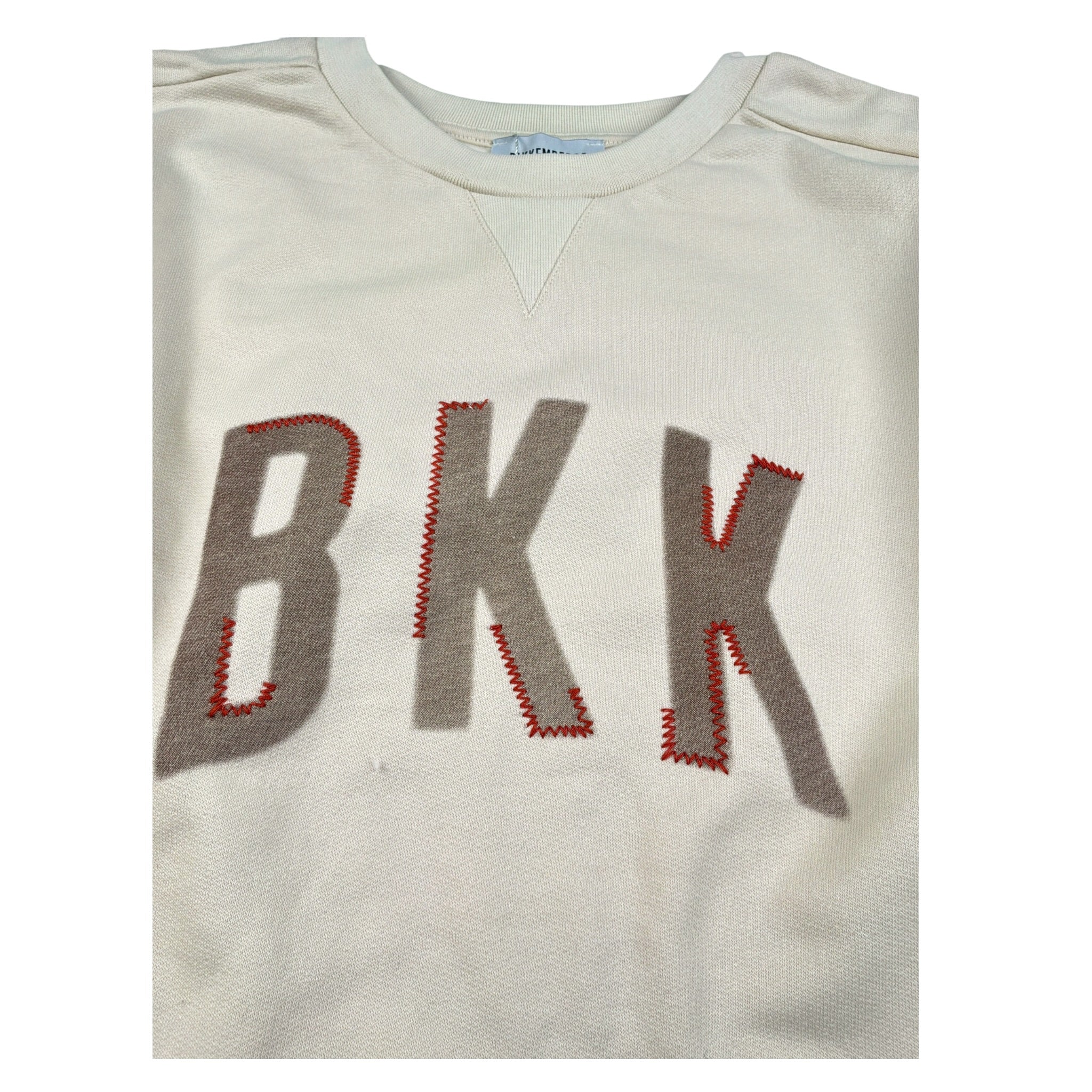 Bikkembergs Felpa Chiusa Girocollo tinta unita con Stapa Panna per Bambino BK3633 PANNA BiKKEMBERGS 