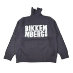 Bikkembergs Maglia Collo Alto tinta unita con Stampa Blu per Bambino BK3646 BLU BiKKEMBERGS 