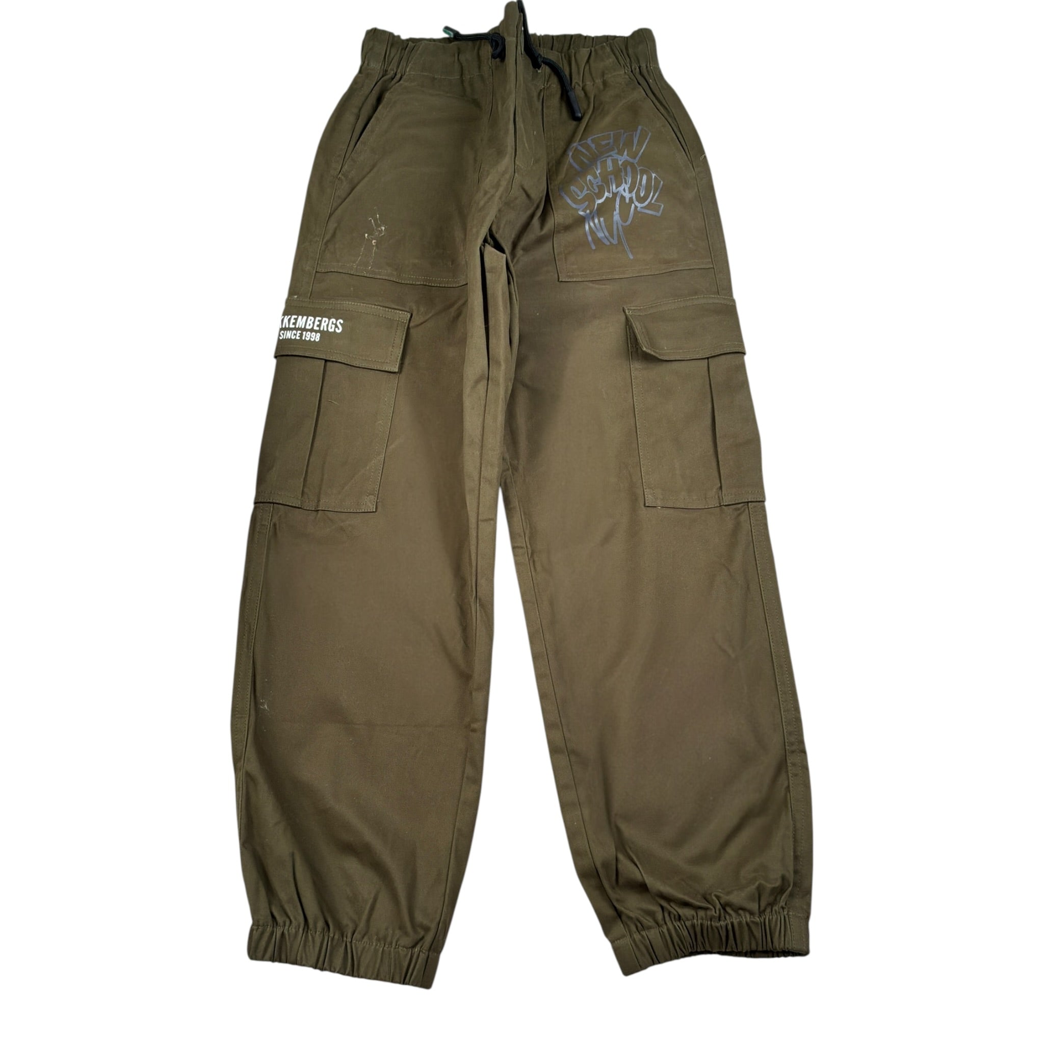 Bikkembergs Pantalone tinta unita con Elastico In Vita Verde per Bambino BK3689 VERDE BiKKEMBERGS 