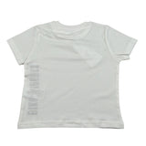 Bikkembergs T-Shirt Girocollo tinta unita con Logo Bianco per Bambino BK3730 BIANCO BiKKEMBERGS 